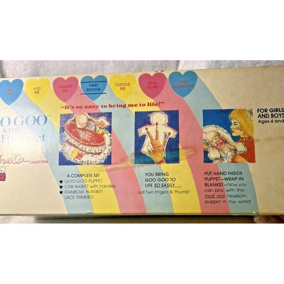 Goo Goo Kids Hand Puppet From Gabriella Collection With Box Vintage - Picture 3 of 6